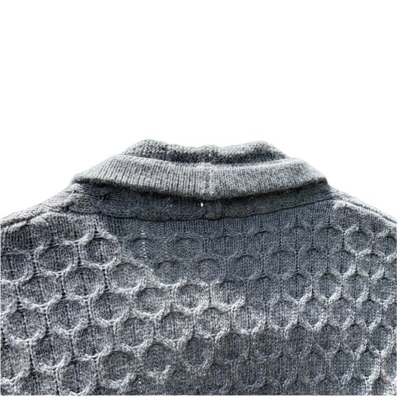 Brixon Ivy Stitch Fix Gray Lawley Cable Knit Cashmere Cardigan Sweater SF7241S S - Picture 6 of 12